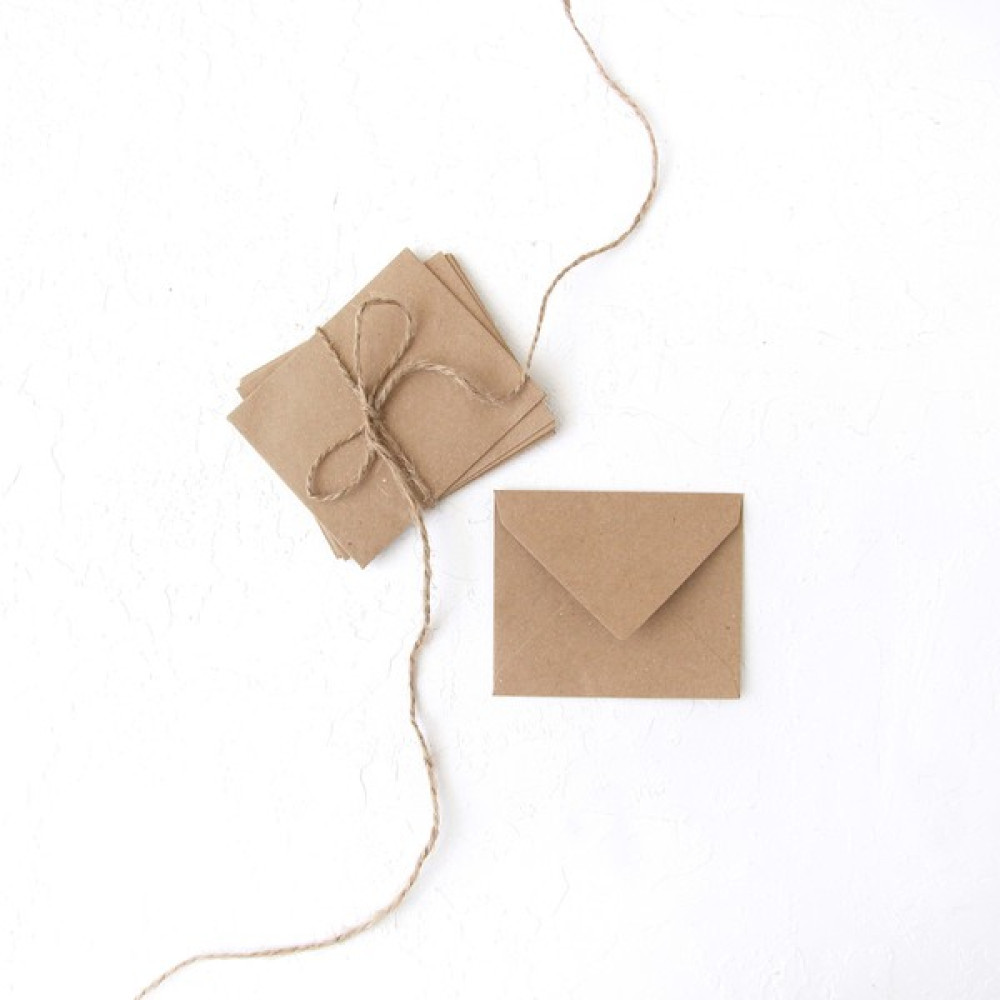 Minik zarf, 7x9 cm 10 adet (Kraft) Zarf Fiyatı