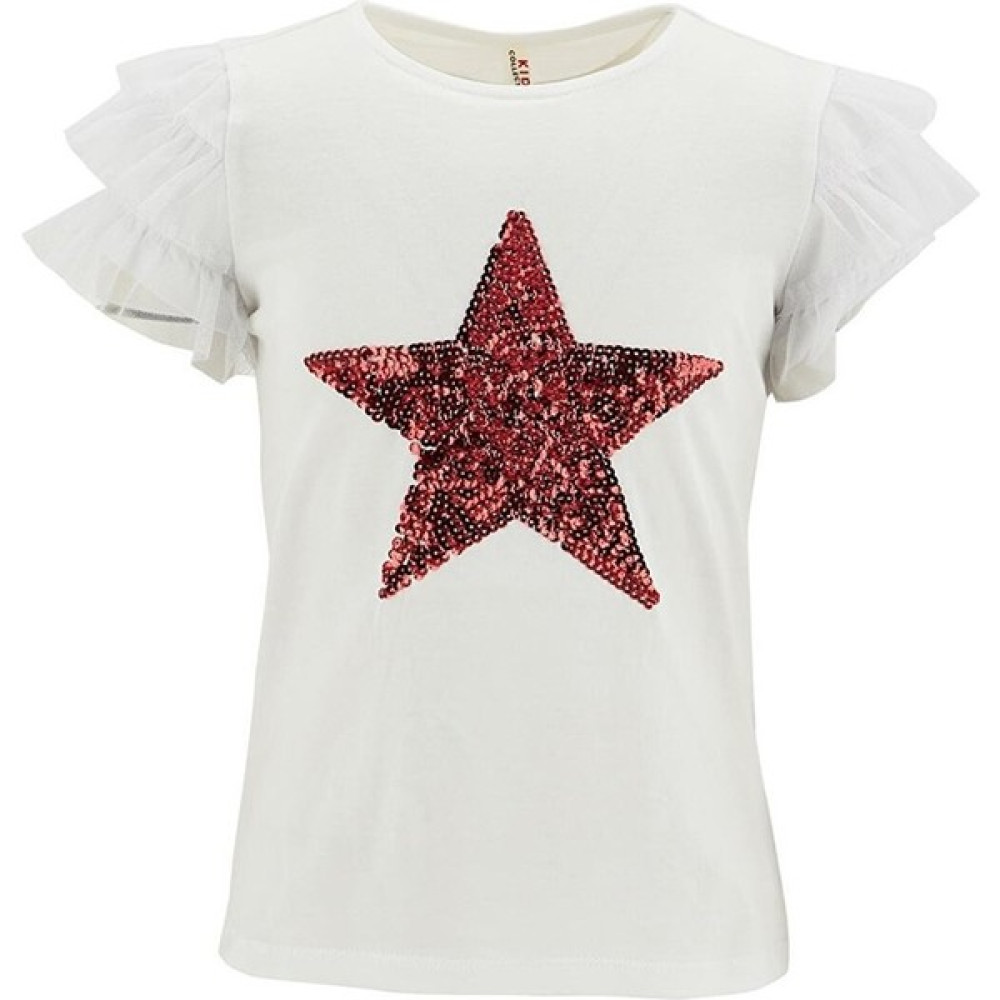 Miniko Kids 23 Nisan 19 Mayıs Kız Çocuk Yıldızlı Tişört Kız Çocuk T-shirt Fiyatı