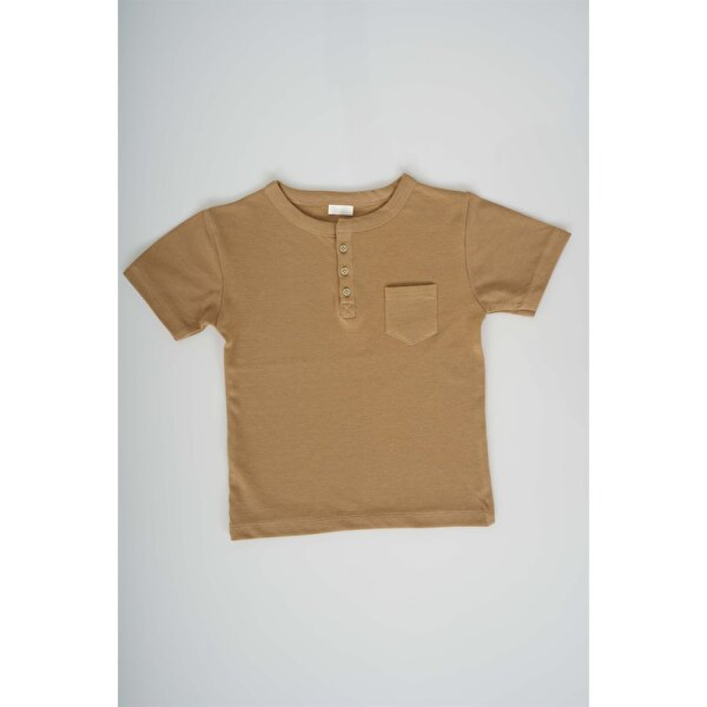 Miniko Kids Erkek Bebek Cep Modelli Düğmeli Pamuk Tişört Erkek Çocuk T-shirt Fiyatı