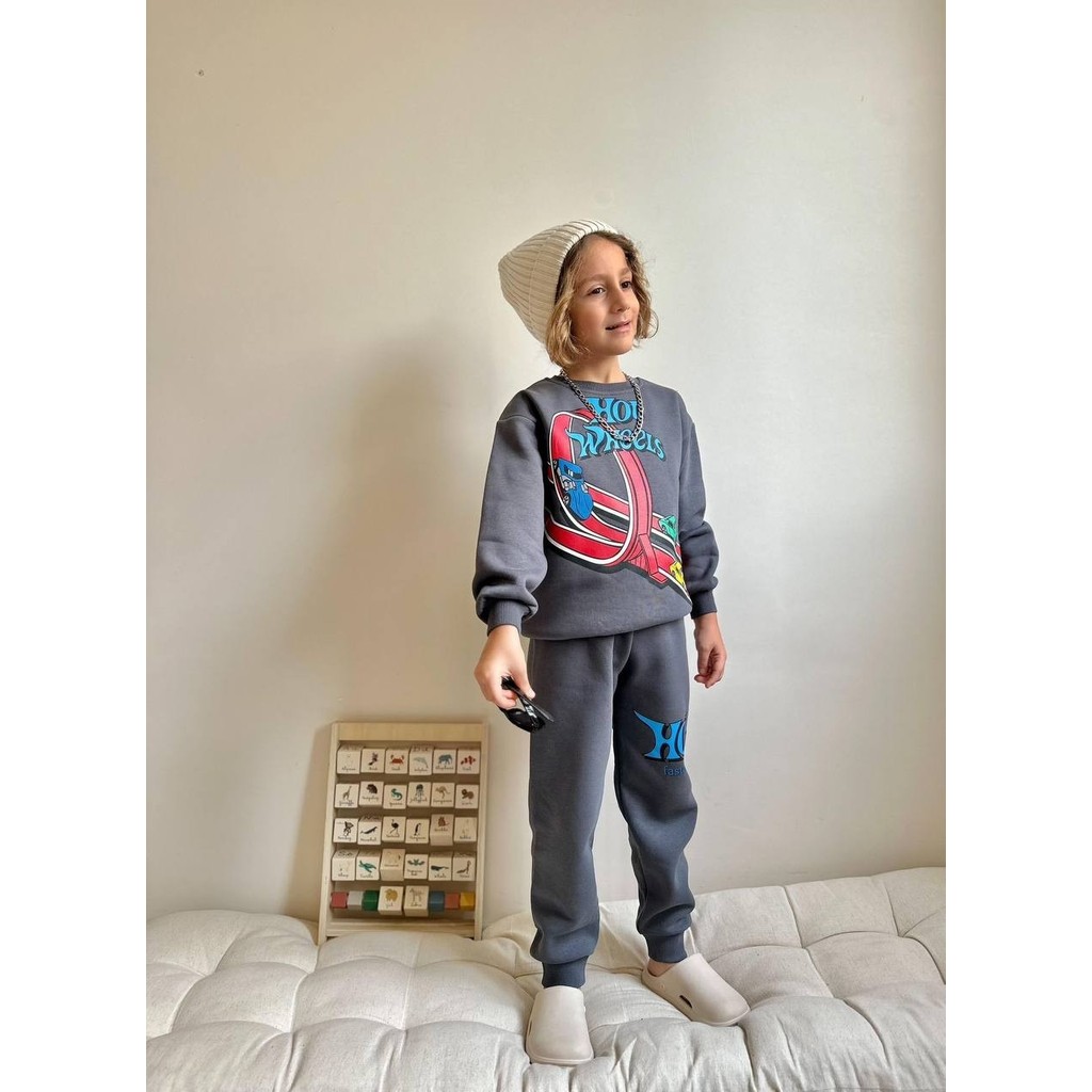 Miniko Kids Erkek Çocuk Hot Wheels 3 Iplik Eşofman Takımı Erkek Çocuk Eşofman Fiyatı