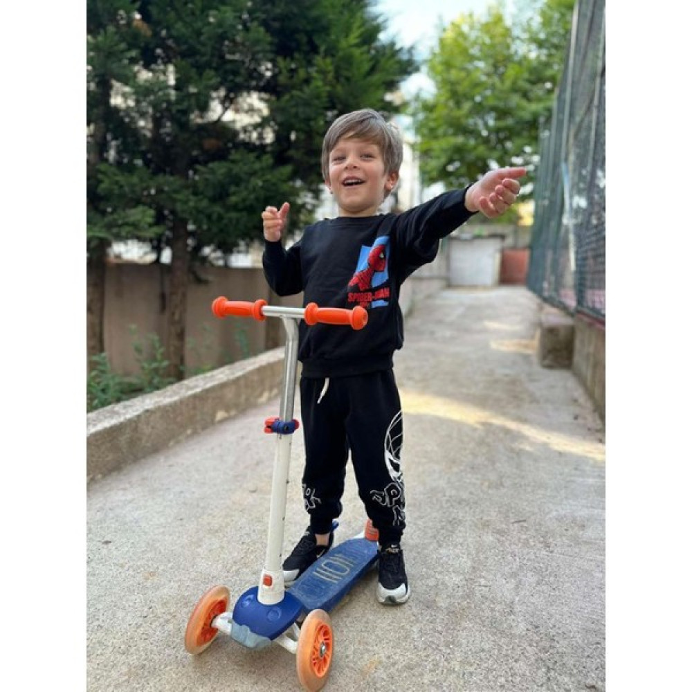Miniko Kids Erkek Çocuk Lion Snoopy Örümcek Adam 3 İplik Pamuk Eşofman Takımı Erkek Çocuk Giyim Takımı Fiyatı