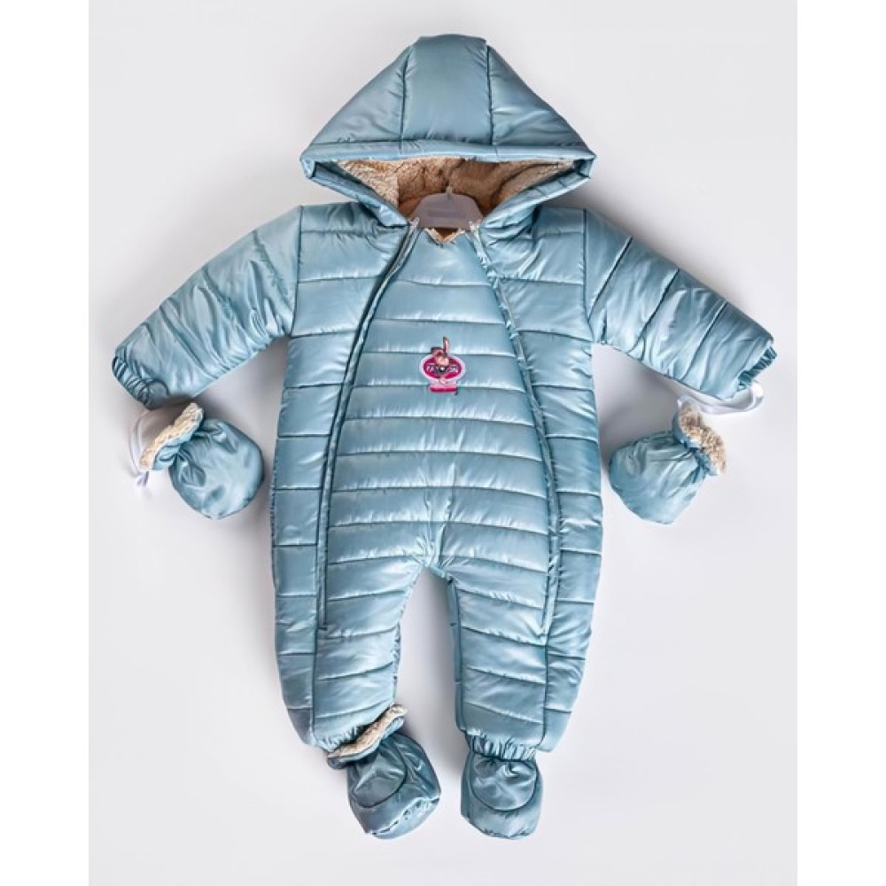 Miniko Kids Kız Bebek Figürlü Içi Kürklü Çift Fermuarlı Patikli Eldivenli Astronot Mont Tulum Bebek Montu Fiyatı
