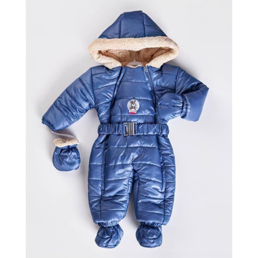 Miniko Kids Kız Bebek Kemerli Içi Kürklü Çift Fermuarlı Patikli Eldivenli Astronot Mont Tulum Bebek Montu Fiyatı