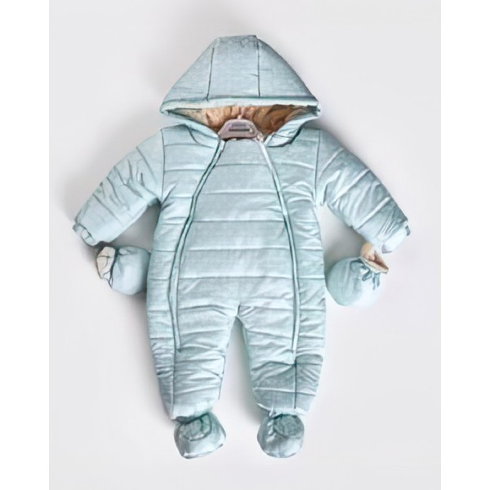 Miniko Kids Kız Bebek Puanlı Içi Kürklü Çift Fermuarlı Patikli Eldivenli Astronot Mont Tulum Bebek Montu Fiyatı