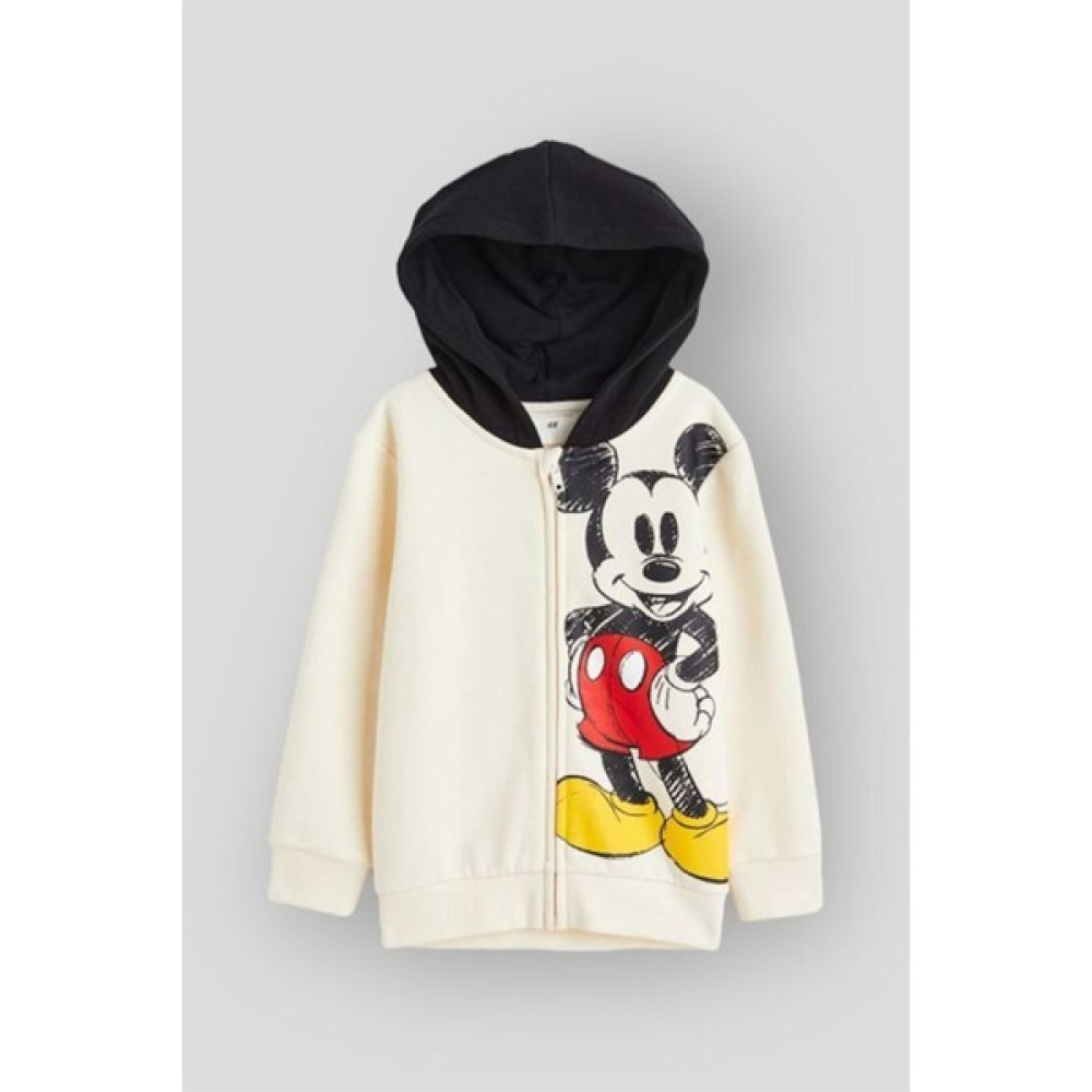 Miniko Kids Mickey Modelli Fermuarlı Kapşonlu Ceket Hırka Kız Çocuk Mont Fiyatı