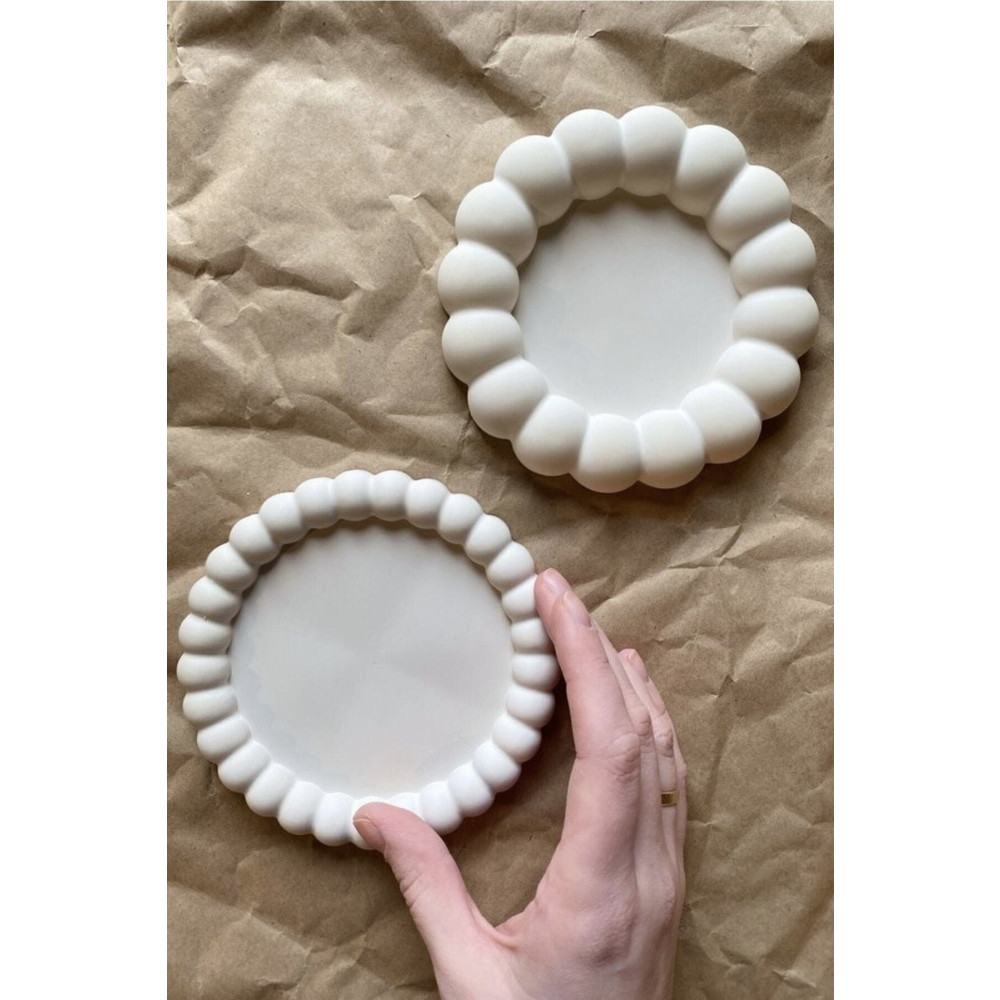 Minima Art Studio Dekoratif Bubble 2’li Dekoratif Beton Tabak Takı Tabağı Bardak Altlığı Kase Fiyatı