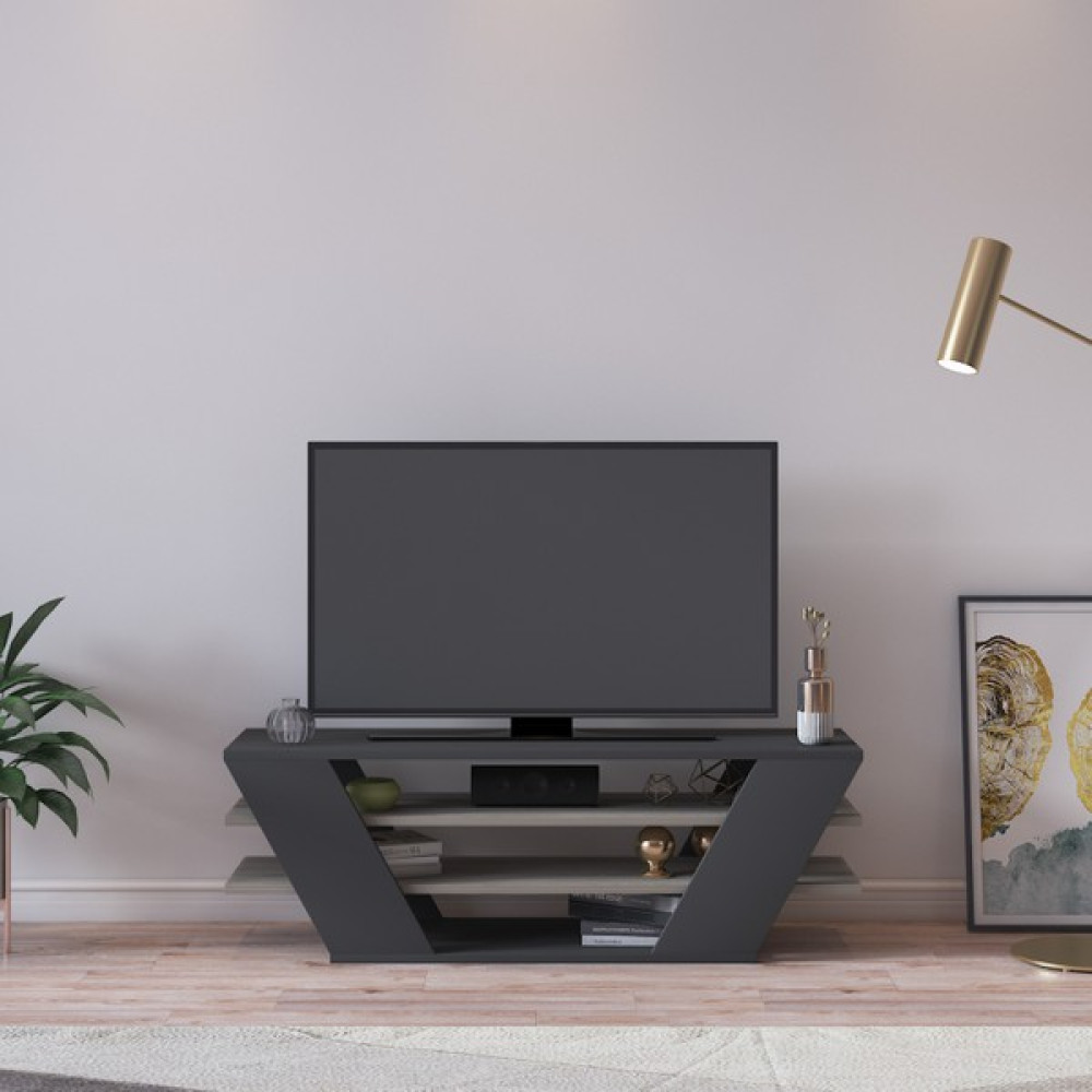 Minima Decor By Ocasso Wagner Tv Ünitesi - Antrasit - Atlantik Çam Tv Ünitesi / Sehpası Fiyatı
