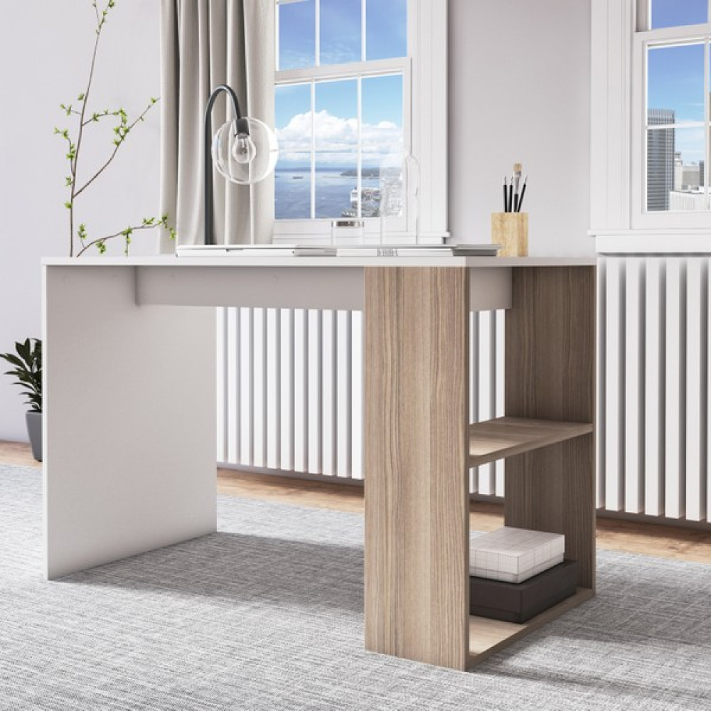 MinimaDecor by Ocasso Deserto Çalışma Masası - 112 x 60 x 75 cm - Beyaz - Sonoma Çalışma Masası Fiyatı
