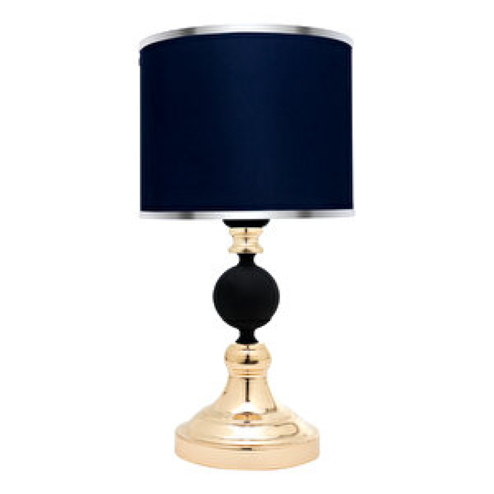 Minimal E-Ticaret Omega Contrast Black - Gold Mini Abajur Siyah Abajur Fiyatı