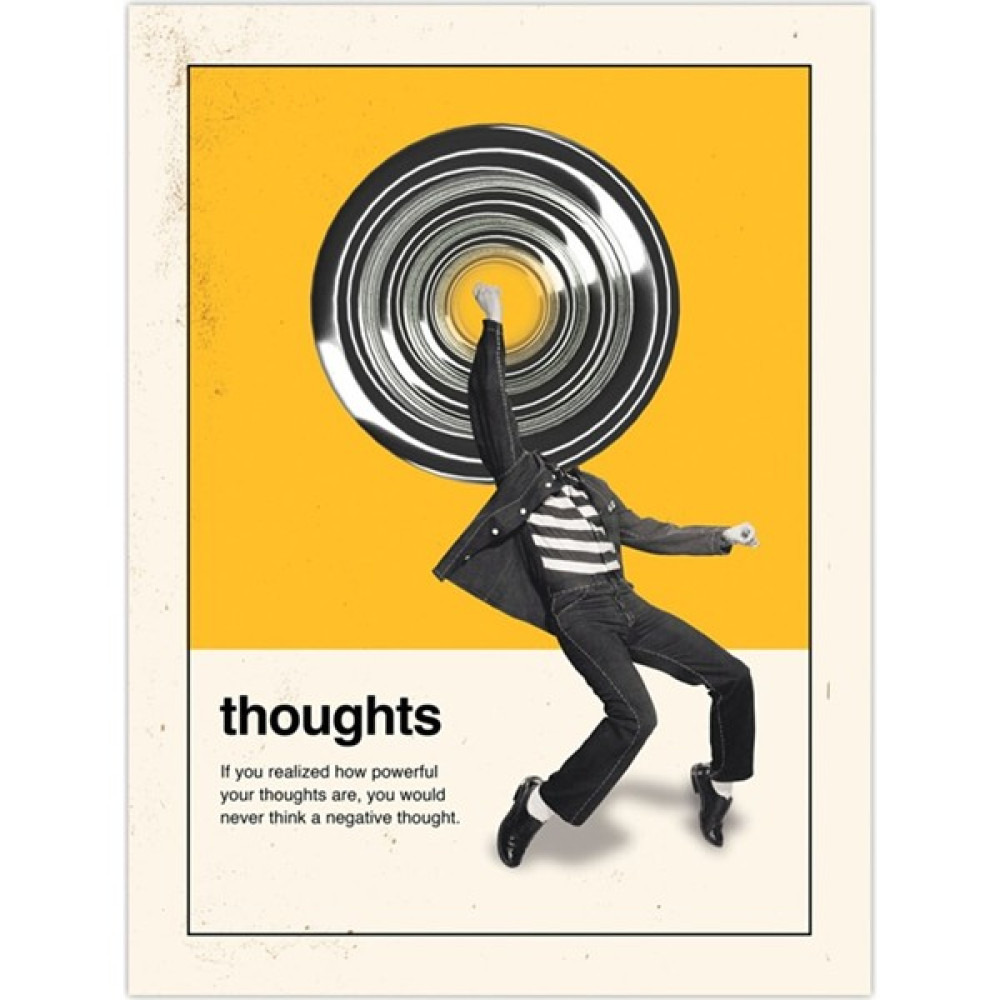 Minimal Reklam Dijital Tought Çerçevesiz Poster/afiş - 30x40 cm - Renkli Poster Fiyatı