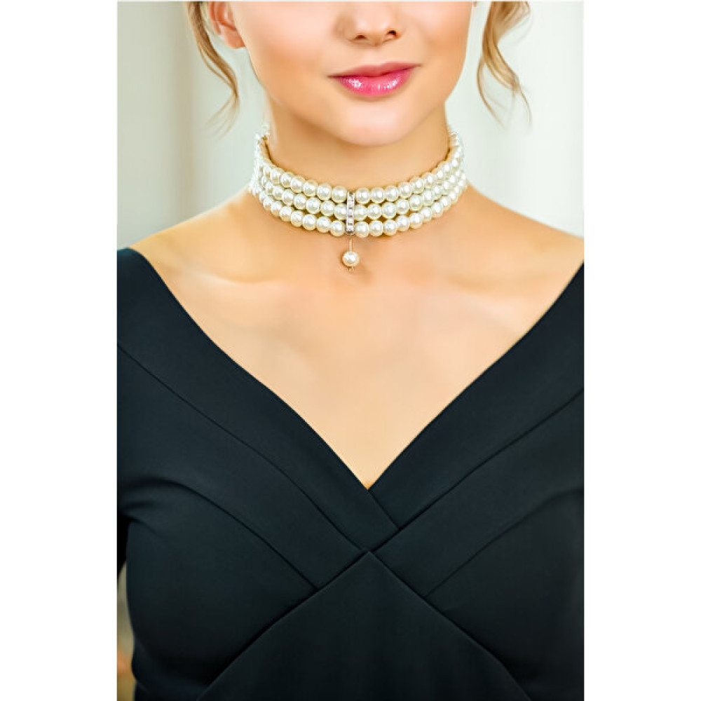 Minimalist Tasarım Zirkon Taşlı Inci Choker Inci Choker Kolye Tasma Kolye Kadın Gül Choker Kolye İnci Kolye Fiyatı
