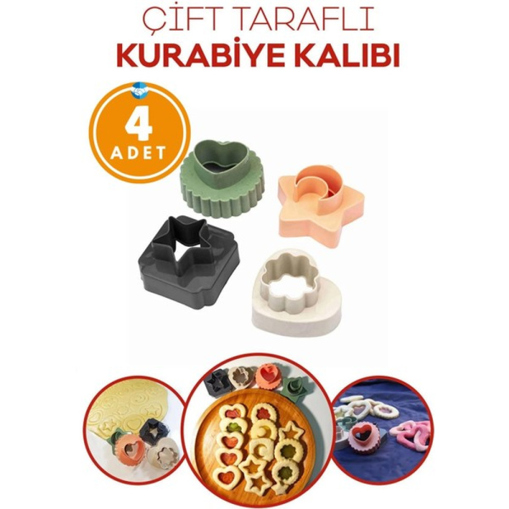Miningaa Çift Taraflı Kurabiye Kalıbı 4 Lü Paket Oto Boyaları Fiyatı