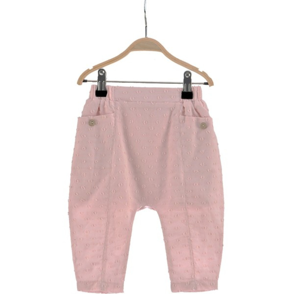 Mininio Kız Bebek Pembe Şalvar Pantolon (6AY-4YAŞ) Kız Çocuk Pantolon Fiyatı