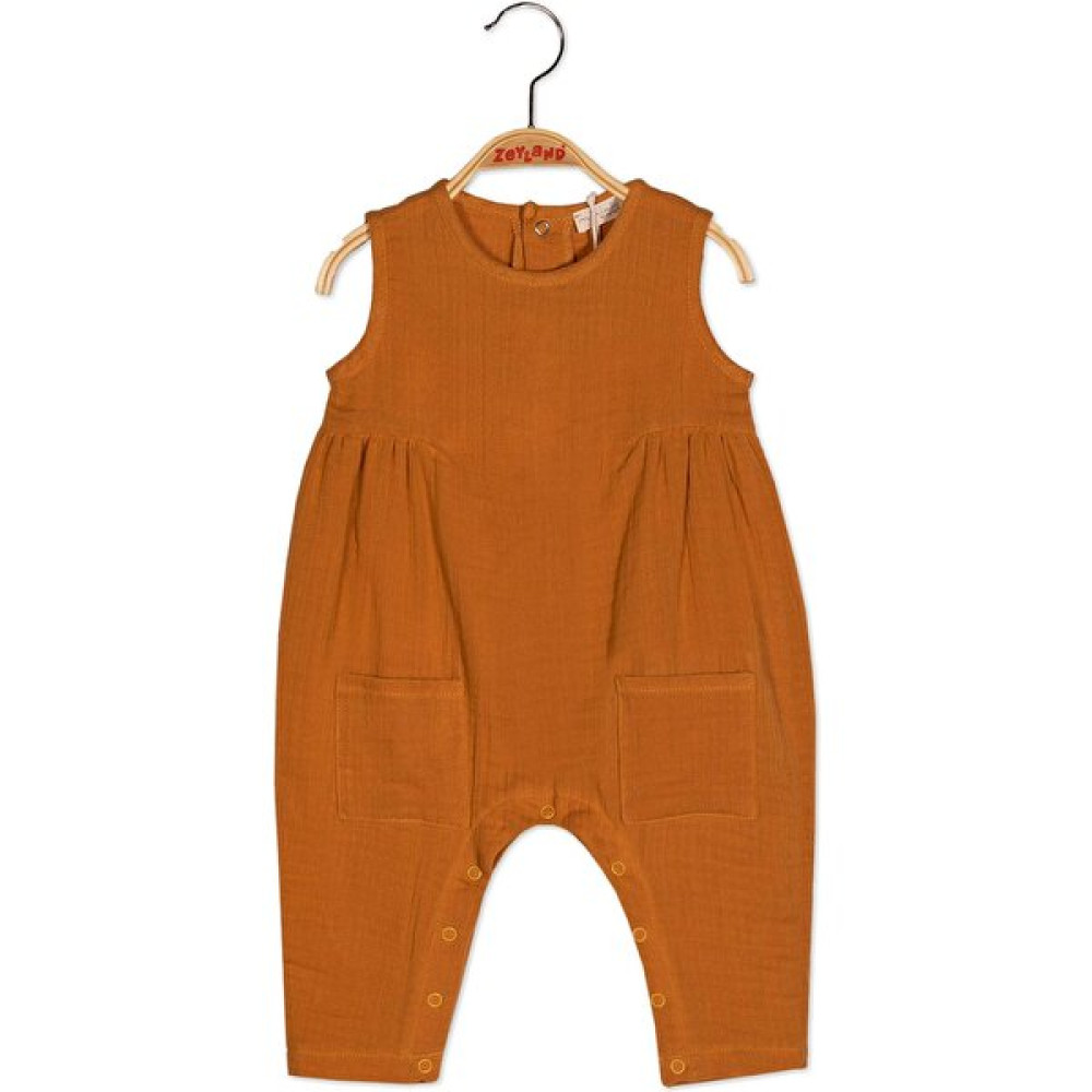 Mininio Unisex Bebek Cepli Kolsuz Müslin Tulum Kız Çocuk Tulum ve Salopet Fiyatı