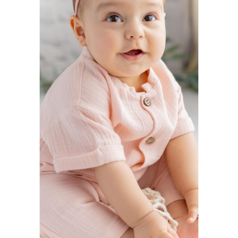 Mininio Unisex Bebek Cepli Müslin Tulum Kız Çocuk Tulum ve Salopet Fiyatı