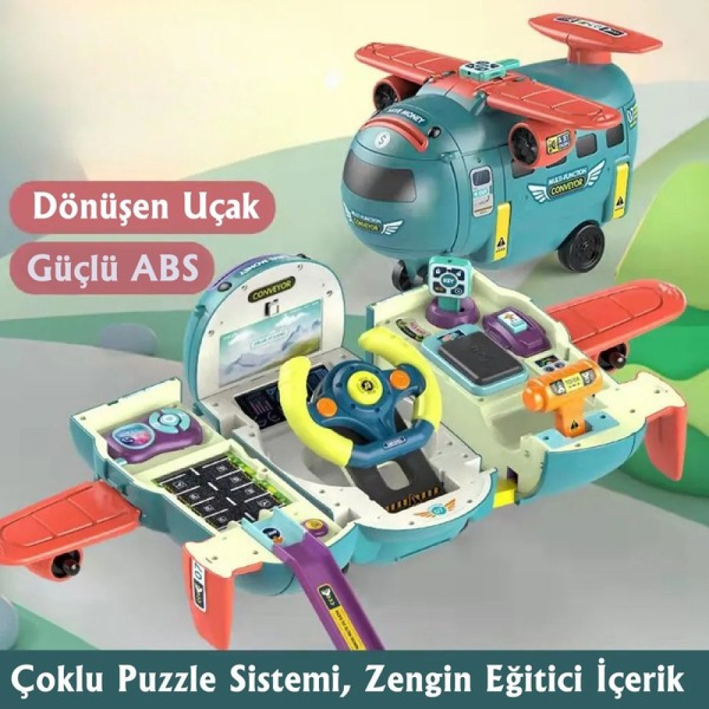 Minio Baby - Sesli Işıklı Uçak Simülasyon Oyuncak - Eğitici Oyuncak - Pilot Olacak Çocuk Eğitici Oyuncak Fiyatı