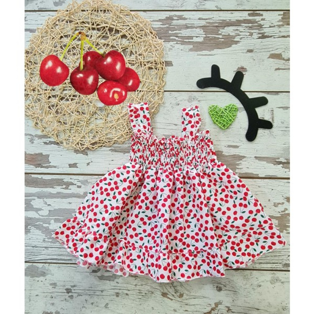 MiniStand Bayramlık Kirazlı Model Yazlık Bebek Elbisesi10 Bebek Elbisesi Fiyatı