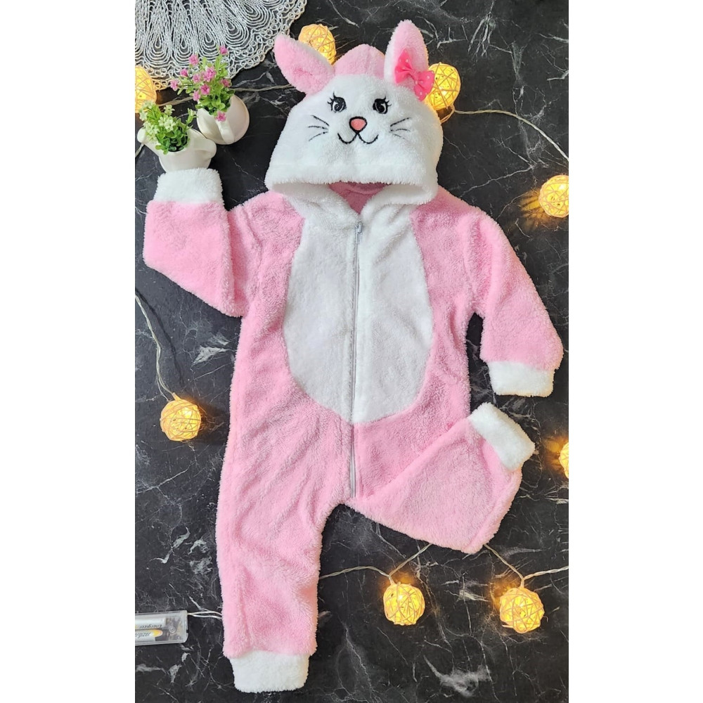 MiniStand Kız Bebek Kedili Peluş Tulum 18 Ay Beden Bebek Tulumu Fiyatı