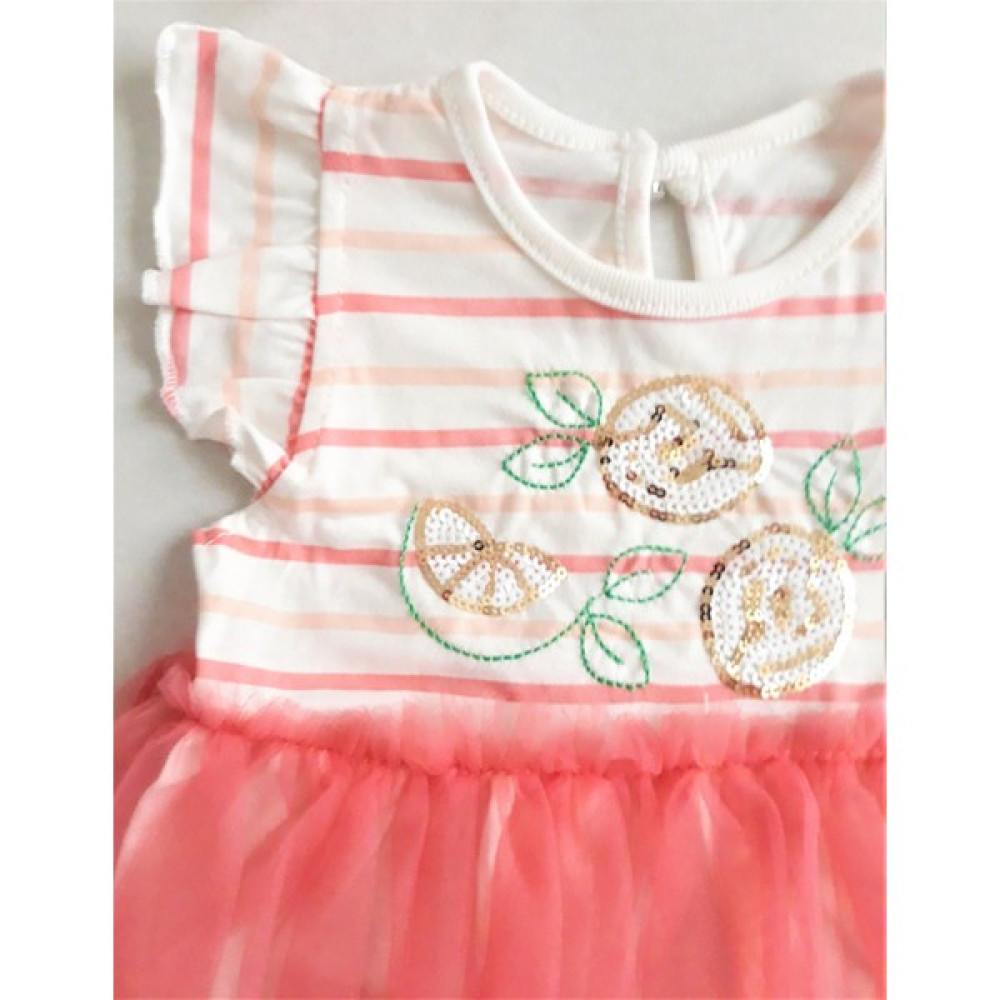 MiniStand Kız Bebek Tütülü Narçiçeği Elbise Bebek Elbisesi Fiyatı