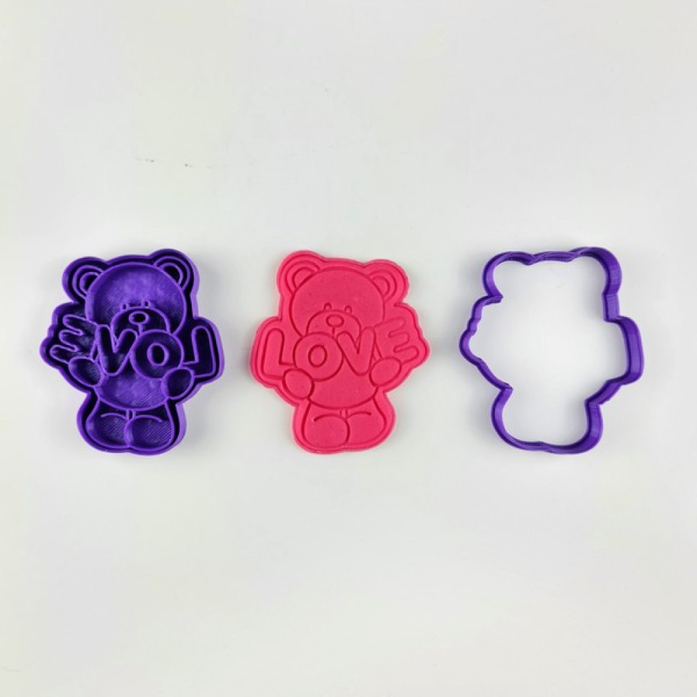 Minitolia 3D Love Yazılı Ayıcık Kurabiye Kalıbı Kek Kalıpları Fiyatı
