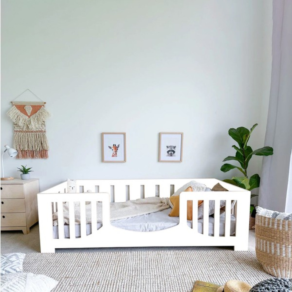 MiniWood Markaawm Datça Montessori Yatak Çocuk Yatak Bebek Karyolası - Beyaz - 90 x 190 cm Karyola Fiyatı