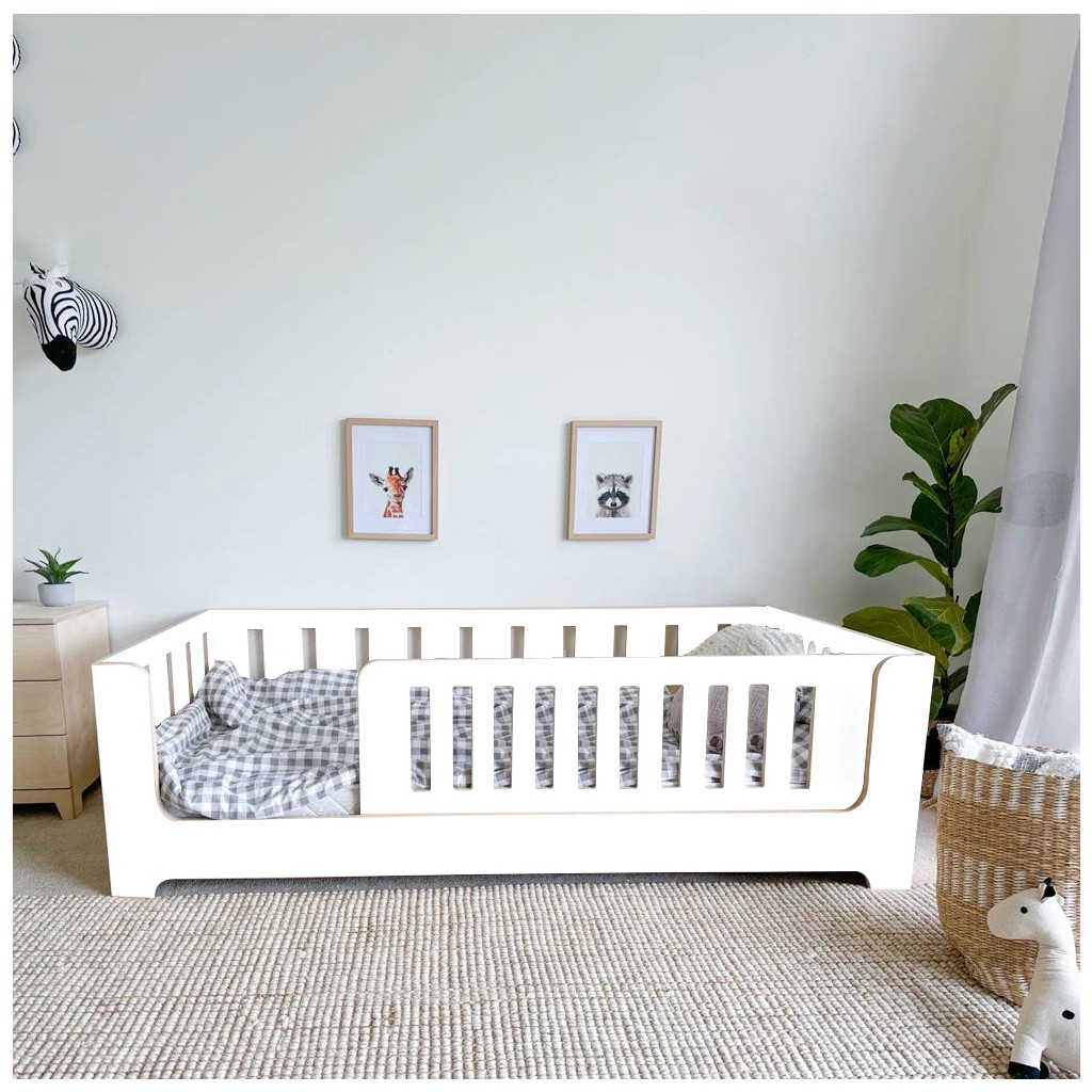 MiniWood Markaawm Zambak Montessori Karyola Çocuk ve Bebek Beşik - Beyaz - 100 x 200 cm Bebek Oyun Parkı & Beşikleri Fiyatı