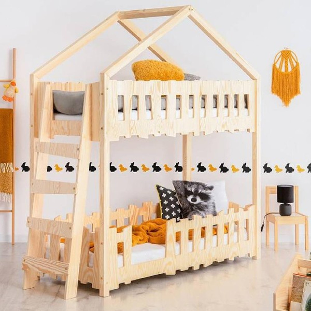 MiniWood Montessori Ranza Bebek Yatak Çocuk Karyola Tower - 90 x 190 cm - Ahşap Karyola Fiyatı