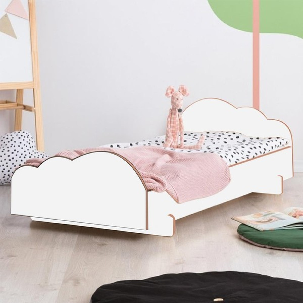 MiniWood Montessori Yatak Çocuk ve Bebek Yatak Mdf Karyola Tresca - 90 x 200 cm - Beyaz Karyola Fiyatı