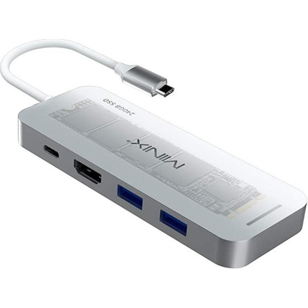 Minix USB-C MULTIPORT SSD 240GB SILVER - Gümüş SSD / Solid State Drive Fiyatı
