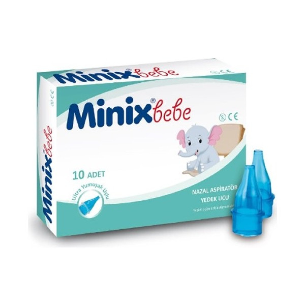 Minixbebe Nazal Aspiratör Yedek Ucu 10 Adet - Açık Mavi Burun Aspiratörü Fiyatı
