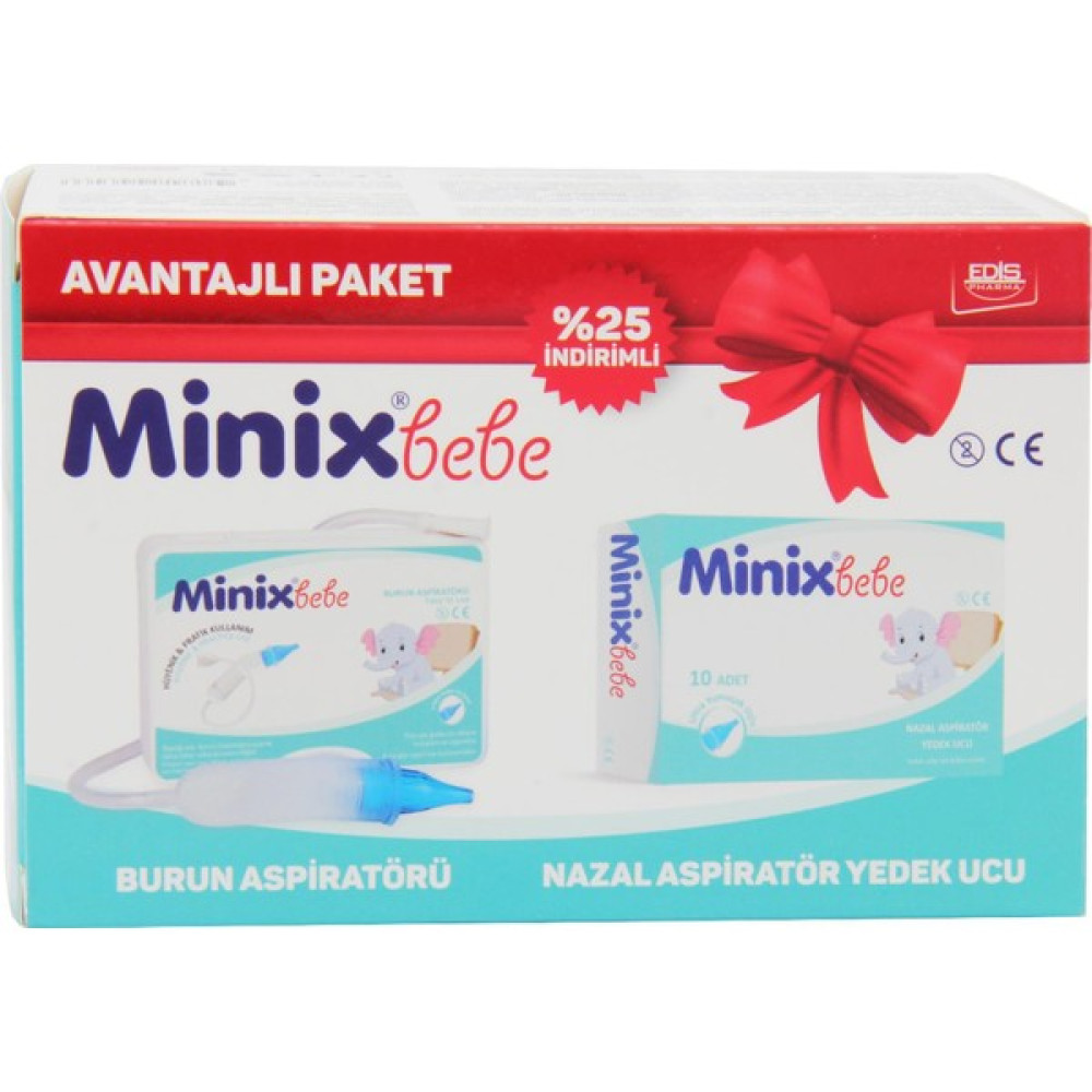 Minixbebe Nazal Burun Aspiratörü ve Yedek Ucu 10 Lu Avantajlı Paket Burun Aspiratörü Fiyatı