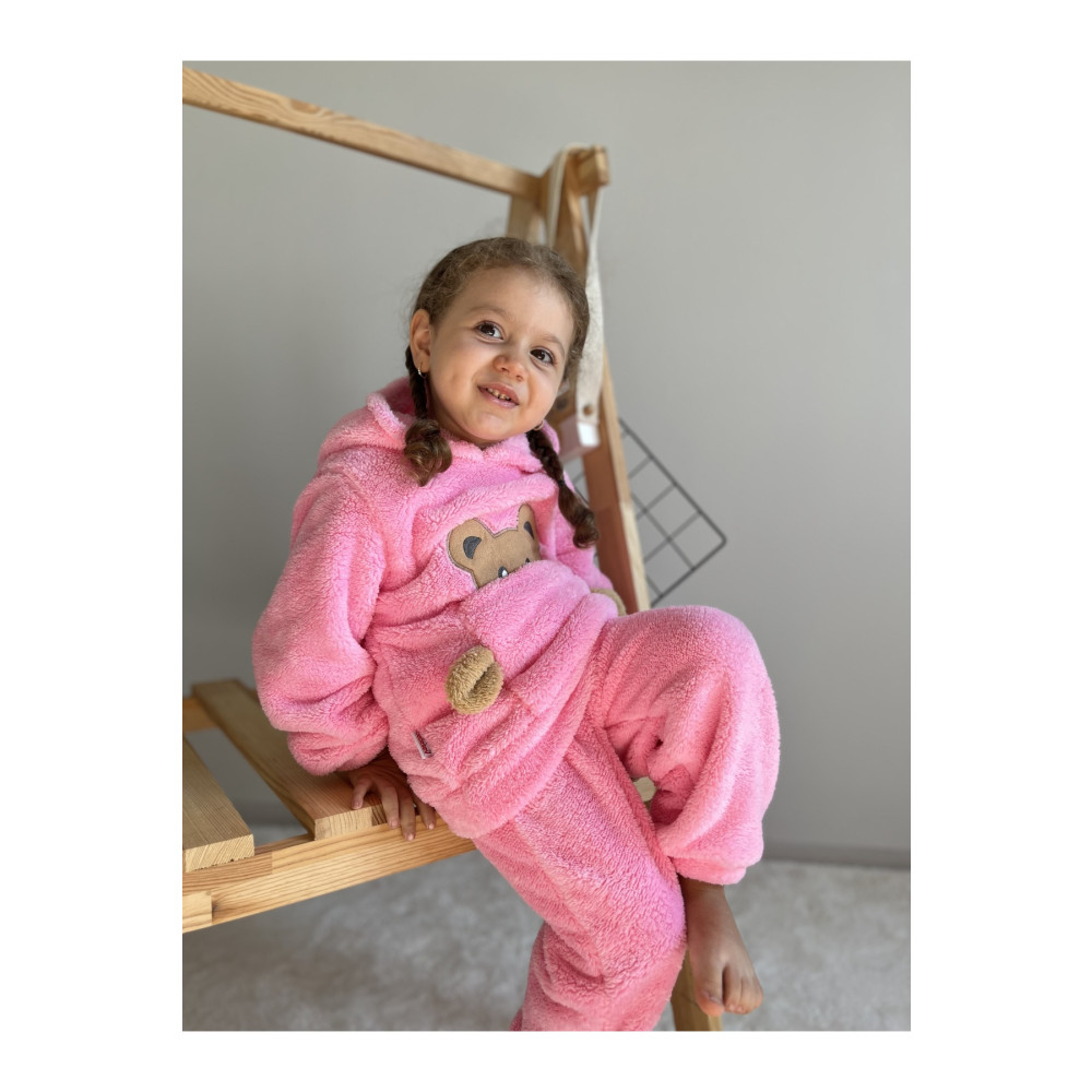 Minizade Kışlık Peluş Welsoft Cepli Kapüşonlu Bebek Takımı 12-18 AY Beden Bebek Giyim-Tekstil Fiyatı