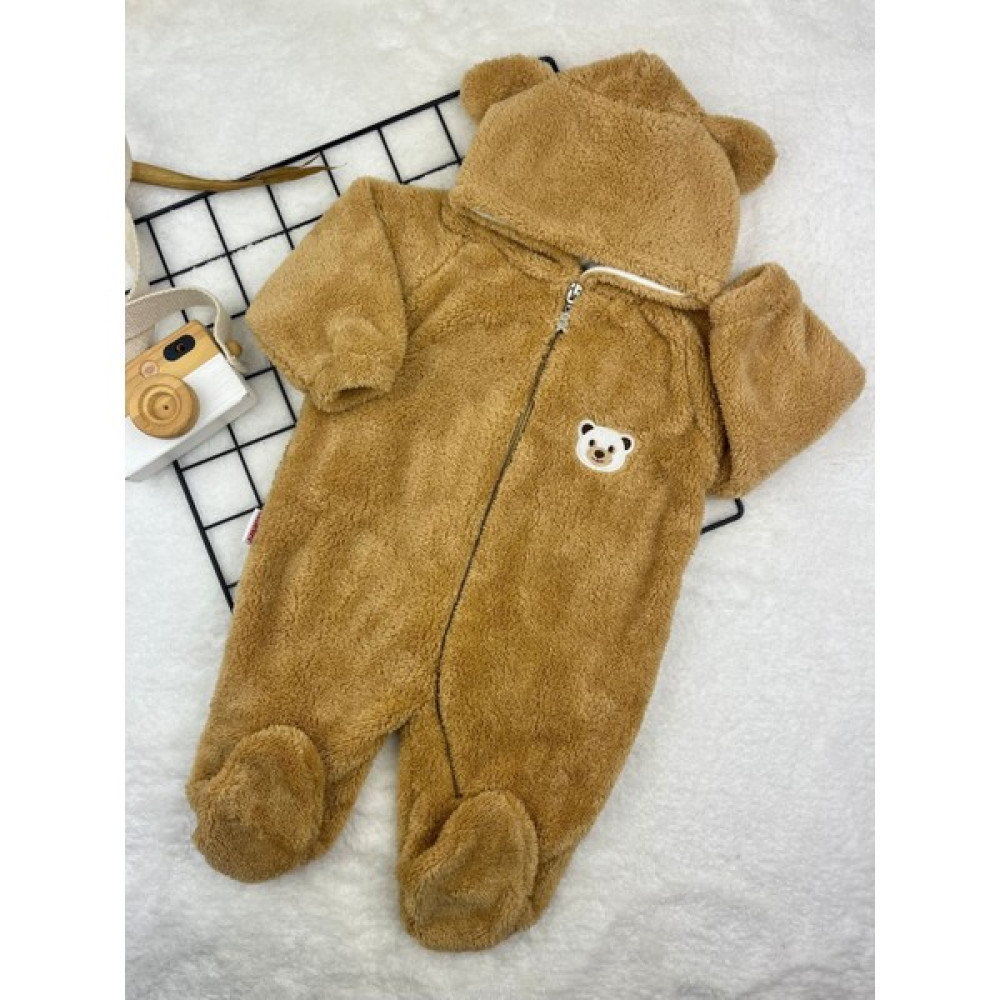 Minizade Wellsoft Peluş Unisex Fermuarlı Patikli Kışlık Bebek Uyku Tulumu Çocuk Tulumu Çocuk Kostümü Bebek Tulumu Fiyatı