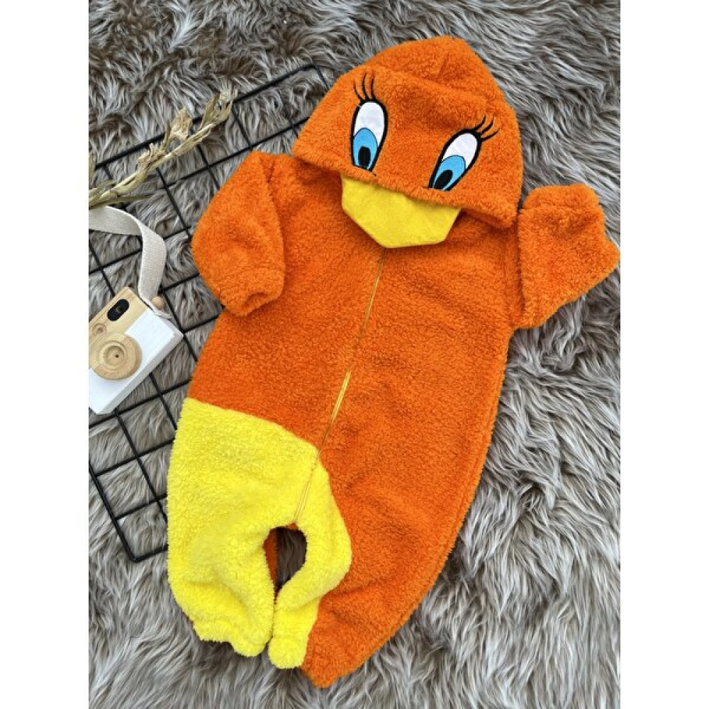 Minizade Welsoft Peluş Unisex Fermuarlı Kışlık Ördek Bebek Uyku Tulumu Bebek Tulumu Fiyatı