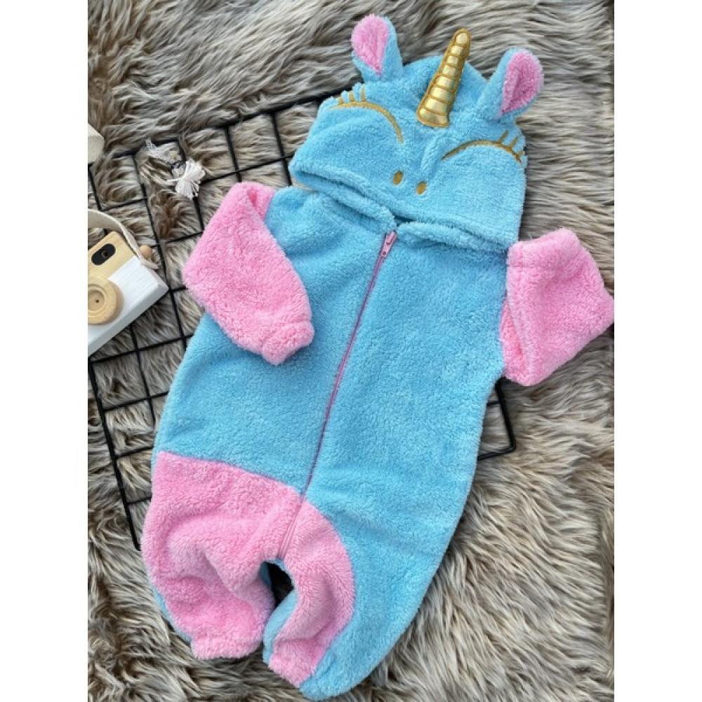 Minizade Welsoft Peluş Unisex Fermuarlı Kışlık Unicorn Bebek Uyku Tulumu Bebek Tulumu Fiyatı