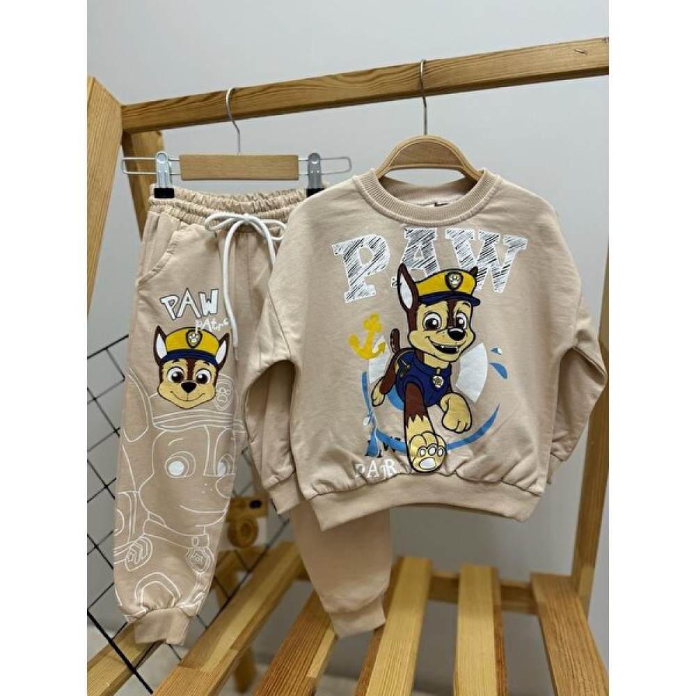 Minizade Zara Paw Nakışlı Patrol Cepli Unisex Iki Iplik Mevsimlik Takım Bebek Giysi Takım Fiyatı