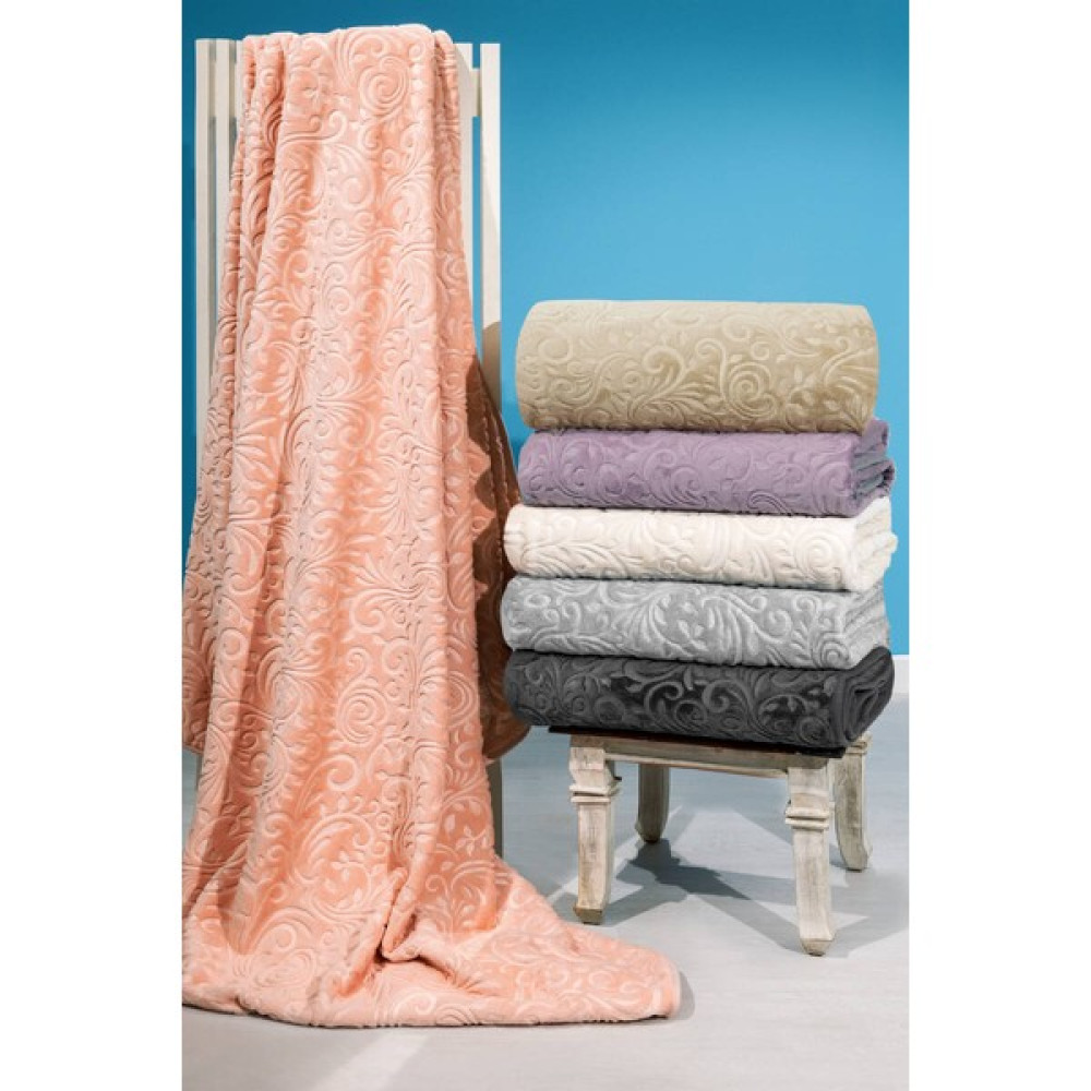 Mink Daisy 516 Çift Kişilik Battaniye - Antrasit - 220 x 240 cm Battaniye Fiyatı