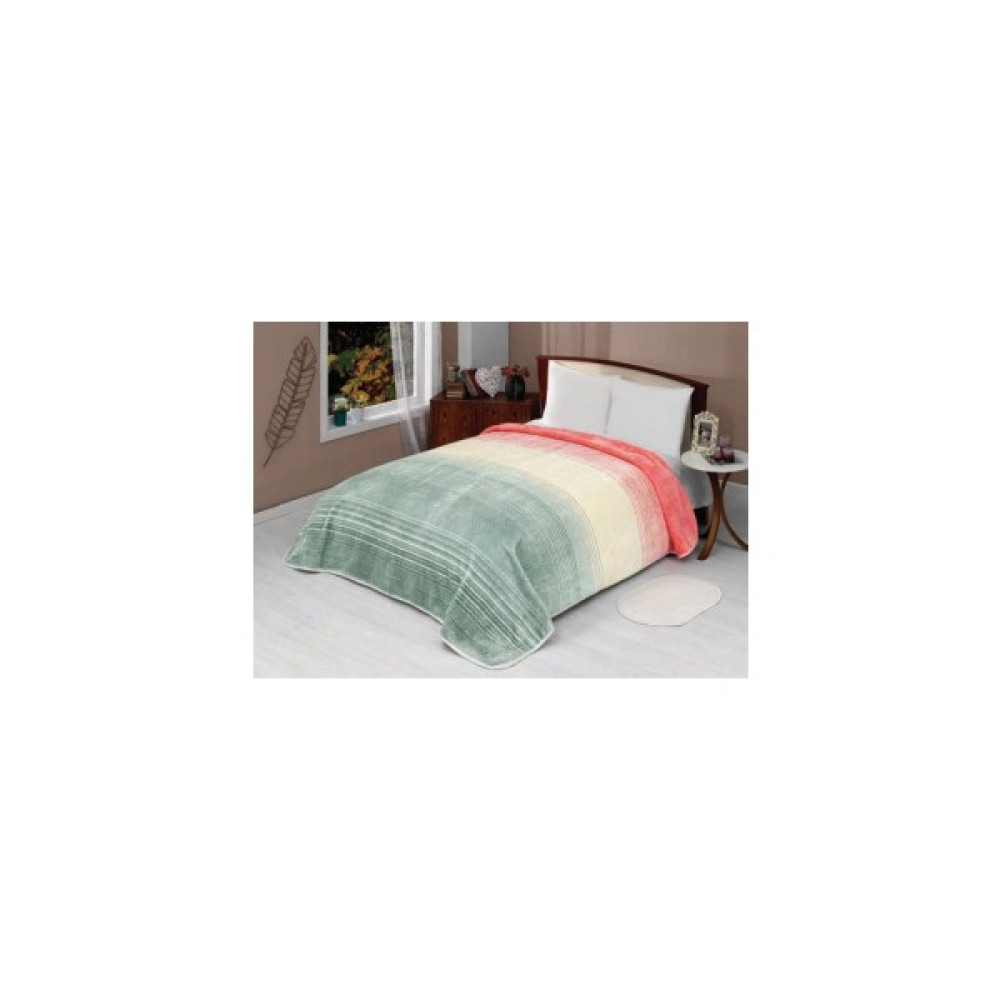 Mink Lacasa Lüks Vizon Battal Boy 1088 Kırmızı Battaniye Hem Battaniye Hem Yatak Örtüsü - 200 x 240 cm Battaniye Fiyatı