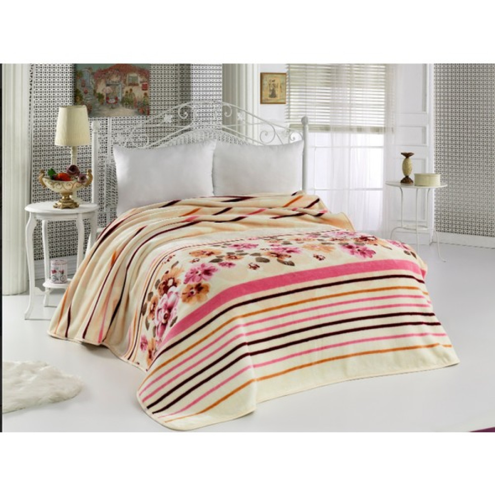 Mink Lacasa Lüks Vizon Tek Kişilik 1086 Pembe Battaniye 160X220 &hem Battaniye & Hem Yatak Örtüsü& - 160 x 220 cm Battaniye Fiyatı