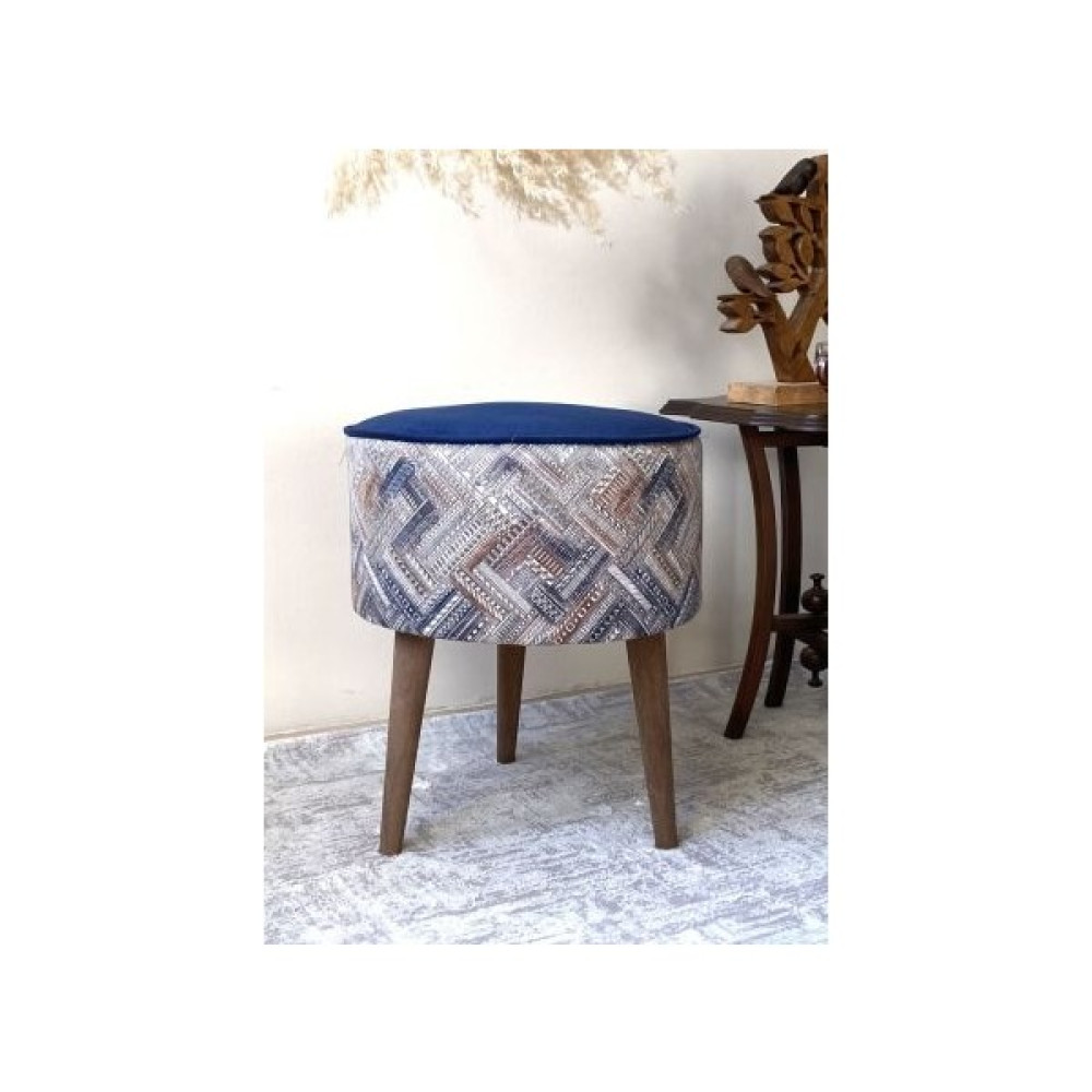 Minness Dekoratif Puf Yuvarlak 55cm - Lacivert Puf Fiyatı