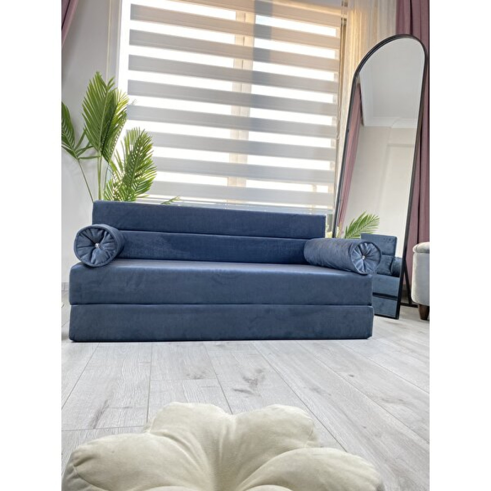 Minness Katlanır Koltuk & Katlanır Yatak-Baby Face Kumaş 120*200 &oturum Yüksekliği 29CM - Antrasit Kanepe & Çekyat Fiyatı