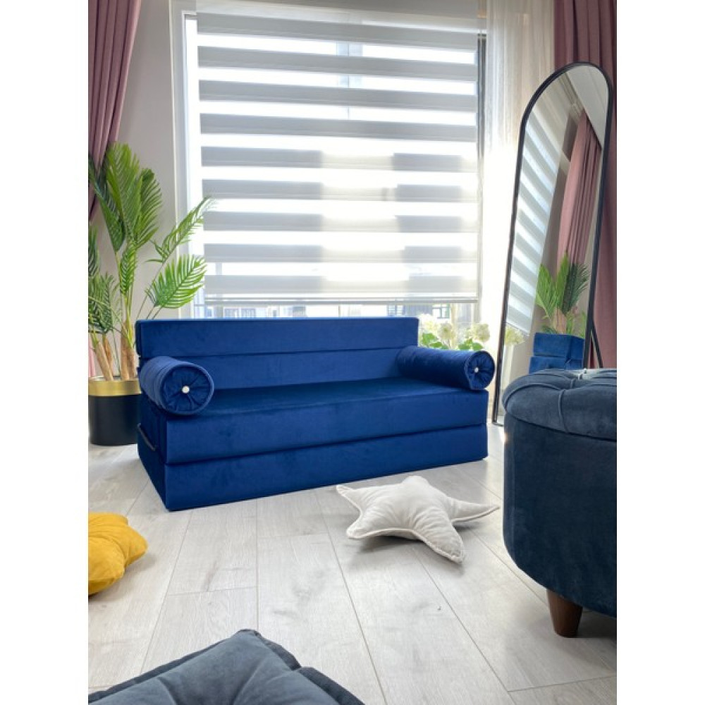 Minness Katlanır Yatak & Katlanır Koltuk-Baby Face Kumaş Lacivert 120*200 &oturum Yüksekliği 29CM Bebek-Çocuk Odası Fiyatı