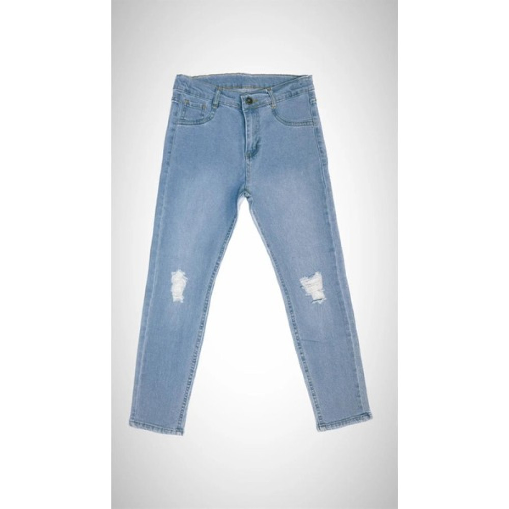 Minny Max Açık Mavi Yırtık Detaylı Likralı Denim Çocuk Pantolon Erkek Çocuk Pantolon Fiyatı