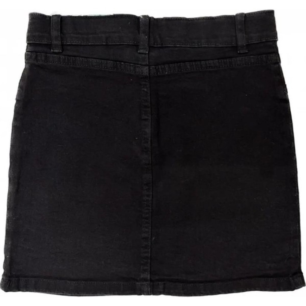 Minny Max Beli Ayarlanabilir Lastikli Kız Çocuk Siyah Denim/kot Çan Etek Etek Fiyatı