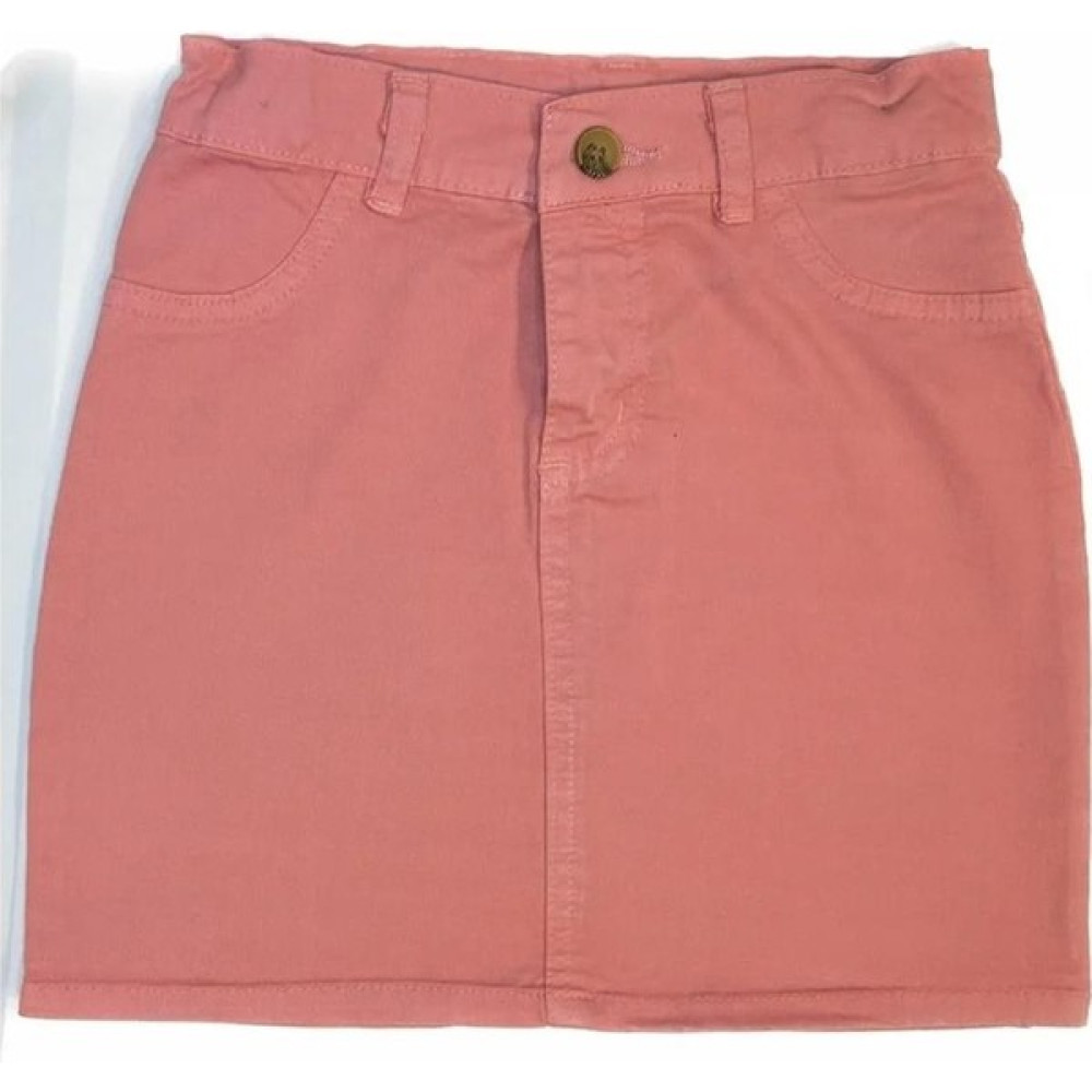 Minny Max Pembe Renk Gabardin Çocuk Etek Beli Ayarlanabilir Lastikli Etek Fiyatı