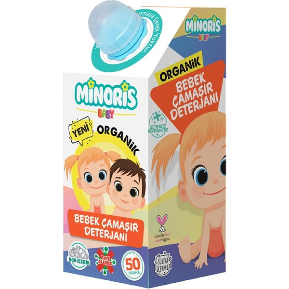 Minoris Baby Organik Bebek Çamaşır Deterjanı 1 Lt - Renkli Çamaşır Yıkama Fiyatı