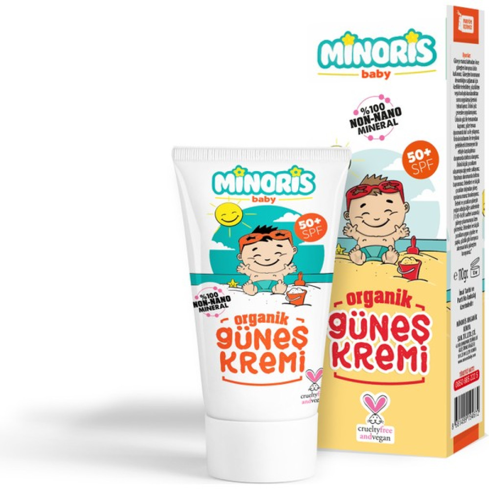 Minoris Baby Organik Güneş Kremi 50 Spf 110 gr Açık Hava, Deniz ve Spor Oyuncakları Fiyatı