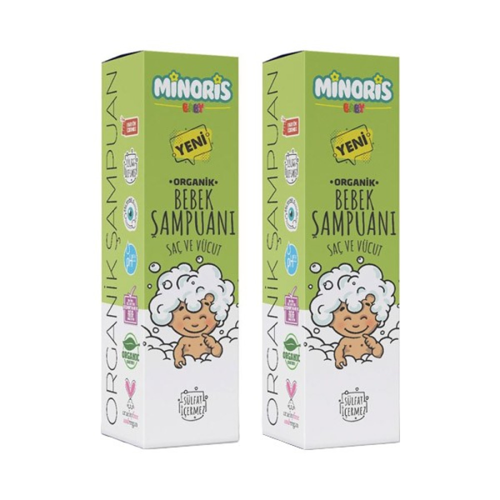 Minoris Baby Saç ve Vücut Şampuanı 400 ml - 2'li Set Bebek Şampuanı Fiyatı
