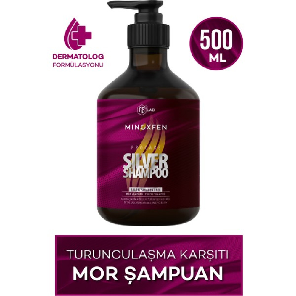 Minoxfen Mor Şampuan Turunculaşma Karşıtı Tuz Ve Paraben Içermeyen Canlandırıcı Silver Mor Şampuan 500ml - 1 Şampuan ve Saç Kremi Fiyatı