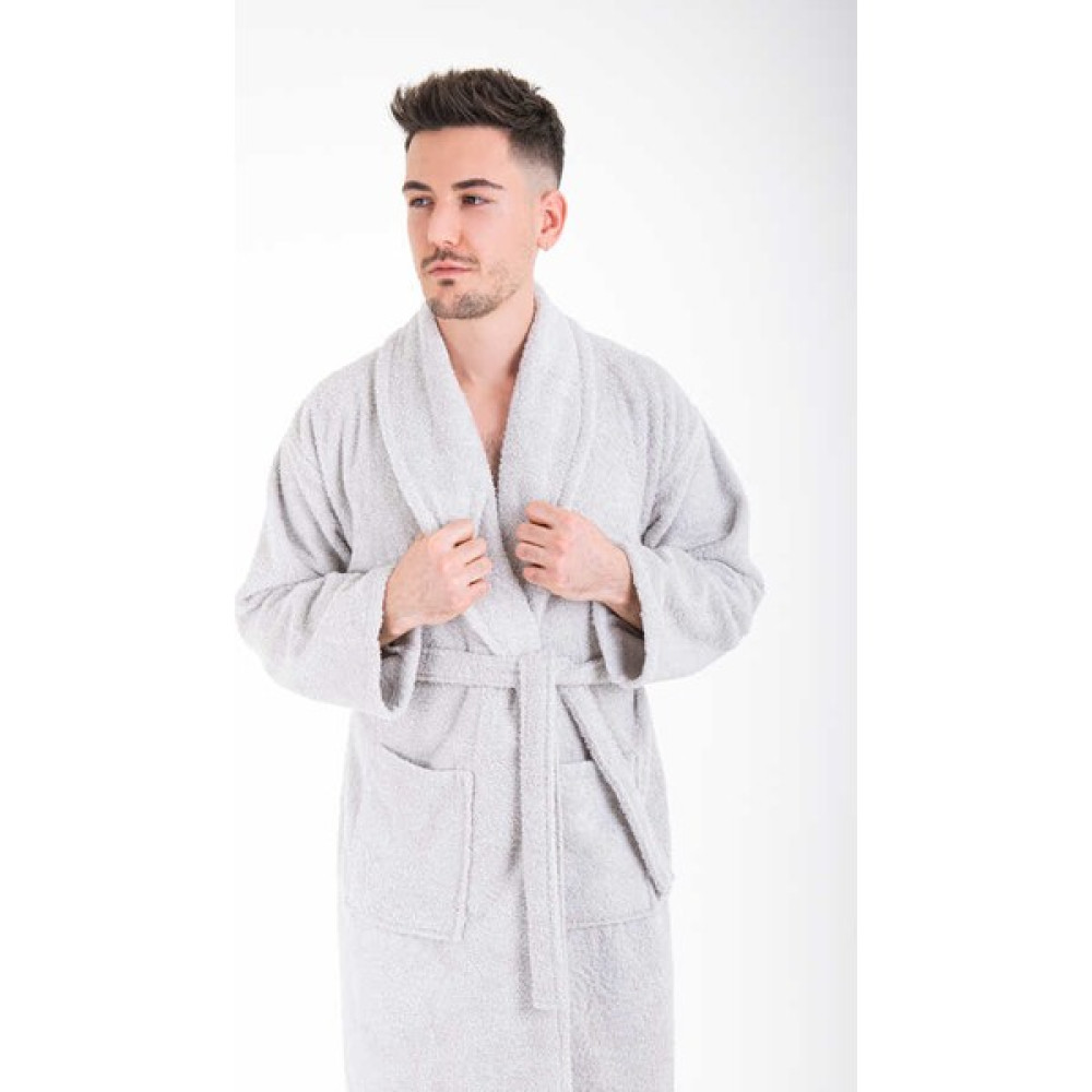 Minteks Hidrofil Soft Erkek Bornozu - XL - Gri Bornoz Fiyatı